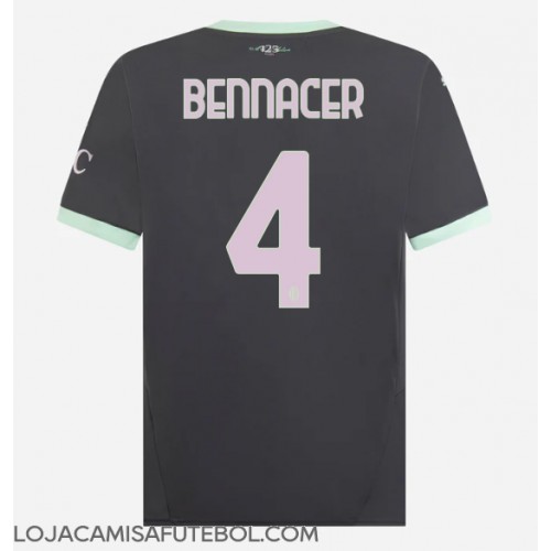 Camisa de Futebol AC Milan Ismael Bennacer #4 Equipamento Alternativo 2024-25 Manga Curta